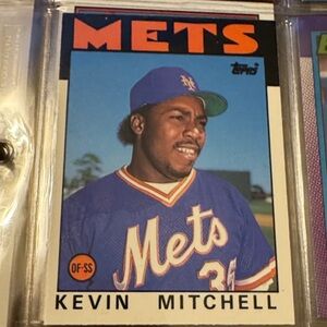 1986 Topps Traded Tiffany #74T Kevin Mitchell Mets Baseball Card